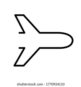 plane icon _ outline icon
