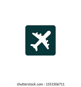 Plane Icon Air Port Symbol Vector Design Element Logo Template