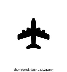 Plane icon, aircraft icon vector isolated