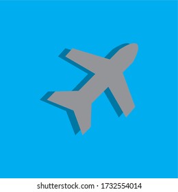 ICONO DE AVIÓN , VECTOR DE ICONO DE AIRLINE