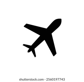 Plane icon. Airplane aviation flat icon. Flight transport symbol, Travel sign, Aeroplane icon, Flight jet, Aircraft transport symbol on white background. Vector illustration.