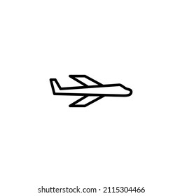 Plane icon. Airplane sign and symbol. Flight transport symbol. Travel sign. aeroplane