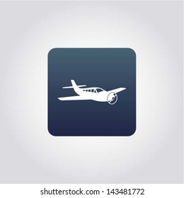 Plane icon, Airplane symbol, design element, web icon, vector illustration