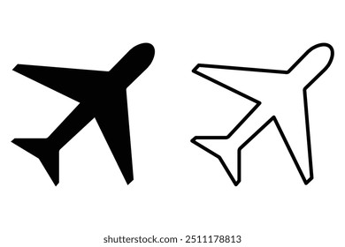 plane icon, airplane vector icon