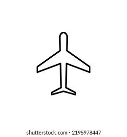 Plane icon. Airplane icon vector. Flight transport symbol. Travel illustration. Holiday symbol. isolated on white backround