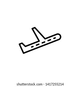 plane icon, airplane vector illustration sign