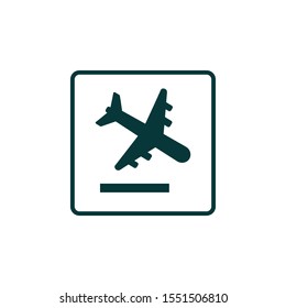 plane icon airport symbol  vector design element logo template