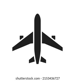 plane icon. aviation and tourism symbol. isolated vector image in simple style