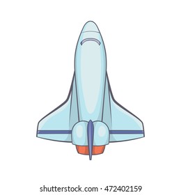 Plane icon in cartoon style isolated on white background. Air transport symbol