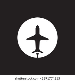 plane icon design logo illustration.