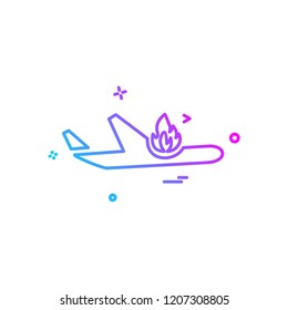 Plane icon design vector