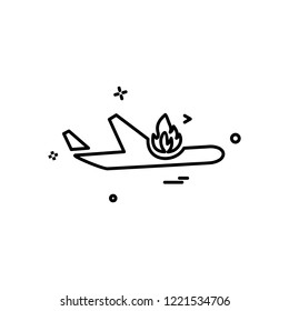 Plane icon design vector