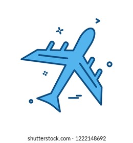 Plane icon design vector