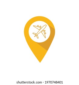 Plane Icon design vector for web use