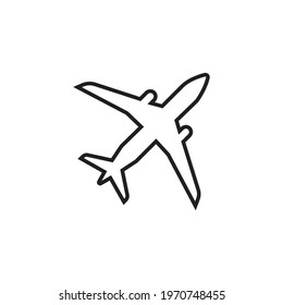 Plane Icon design vector for web use