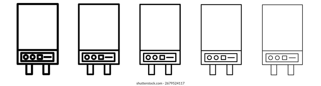 plane icon Flat design on isolated background