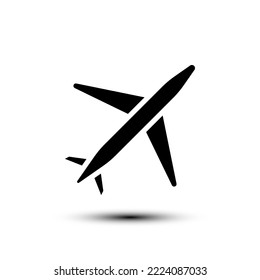 Plane icon. flat design vector illustration for web and mobile