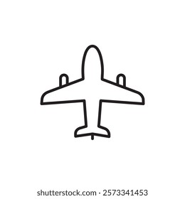 Plane icon Flat fill set collection