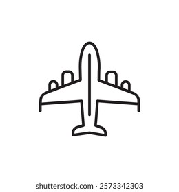 Plane icon Flat fill set collection