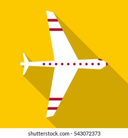Plane icon. Flat illustration of plane vector icon for web