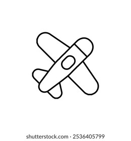 plane icon Flat logo isolated symbol