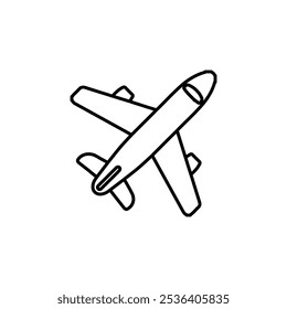 plane icon Flat logo isolated symbol