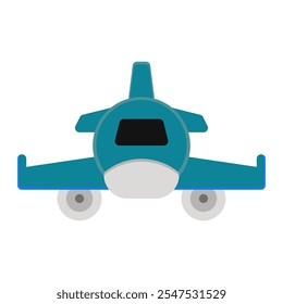 Plane icon in Flat Style. Color Fill