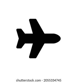 plane Icon. Flat style design isolated on white background. Vector illustration