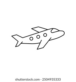 Plane icon flat vector illustration
