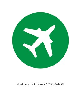 Plane Icon. Flight Illustration. Applied as Trendy Symbol for Design Elements, Websites, Presentation and Application - Vector. 