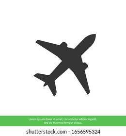 Plane icon. Flight transport symbol. Vector