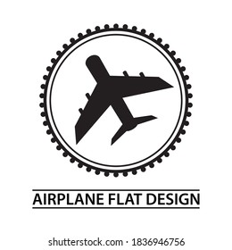 Plane icon. Flight transport symbol. Vector