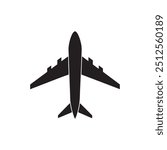 Plane icon. Flying planes. Flight transport symbol. Plane silhouette. Plane logo. Travel illustration. Holiday symbol. Vector illustration.