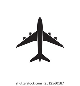 Icono de avión. Aviones voladores. Símbolo de transporte de vuelo. Silueta plana. Logotipo del avión. Ilustración de viaje. Símbolo Festiva. Ilustración vectorial.