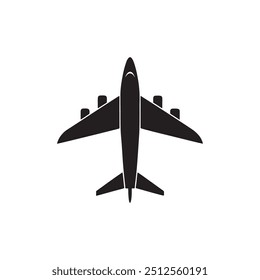 Icono de avión. Aviones voladores. Símbolo de transporte de vuelo. Silueta plana. Logotipo del avión. Ilustración de viaje. Símbolo Festiva. Ilustración vectorial.