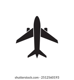 Icono de avión. Aviones voladores. Símbolo de transporte de vuelo. Silueta plana. Logotipo del avión. Ilustración de viaje. Símbolo Festiva. Ilustración vectorial.