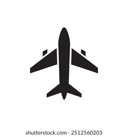 Icono de avión. Aviones voladores. Símbolo de transporte de vuelo. Silueta plana. Logotipo del avión. Ilustración de viaje. Símbolo Festiva. Ilustración vectorial.