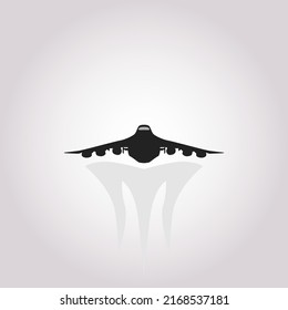 Plane icon. Plane flying in the sky Isolated on white background