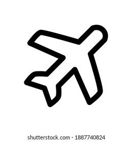 Plane icon for graphic design projects