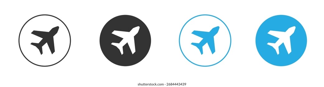 Plane icon. Graphic icon design template
