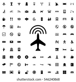 plane icon illustration isolated vector sign symbol