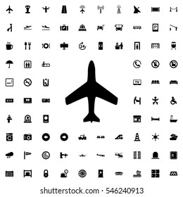 plane icon illustration isolated vector sign symbol