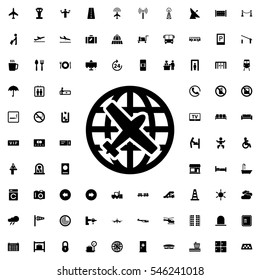 plane icon illustration isolated vector sign symbol