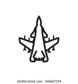plane icon illustration isolated vector sign symbol