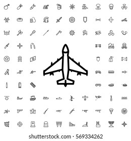 plane icon illustration isolated vector sign symbol