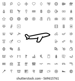 plane icon illustration isolated vector sign symbol