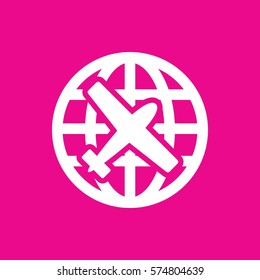 plane icon illustration isolated vector sign symbol