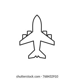 plane icon illustration isolated vector sign symbol