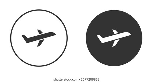 Ilustração do ícone Plano. Gráficos de vetor de pixel - Vetor.