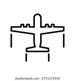 Plane icon illustration vector design template